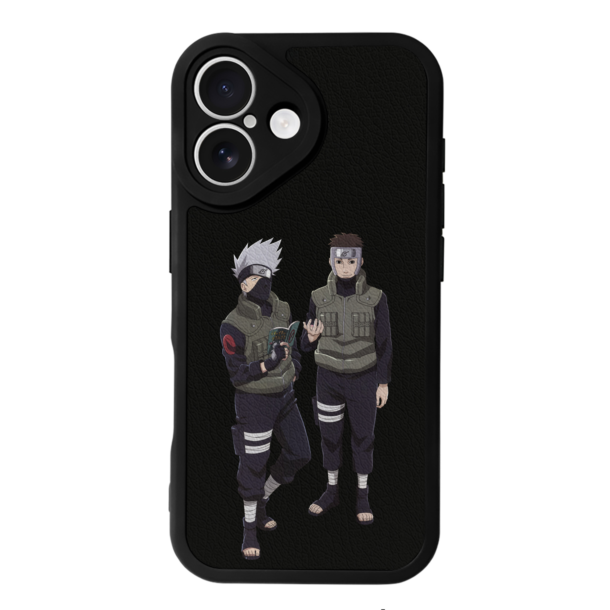 （画像用） NARUTO -ナルト- はたけ カカシ Hatake Kakashi 【iPhone 16シリーズ対応】シリコンスマホケース（レザー調） 材質：シリコン